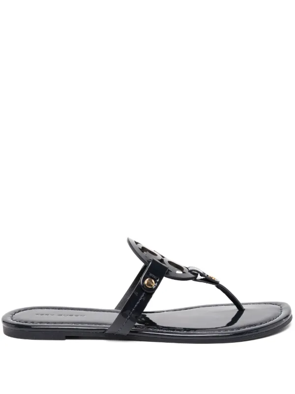 Tory Burch Miller Patent Sandals | Blue | FARFETCH VN