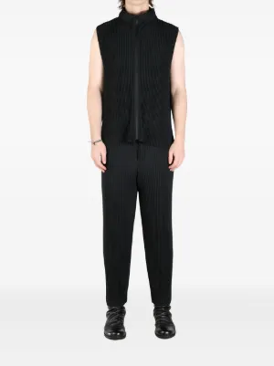 ISSEY MIYAKE HOMME PLISSE ベスト タンクトップ 黒 Homme Plissé Issey Miyake メンズ ベスト＆タンクトップ通販