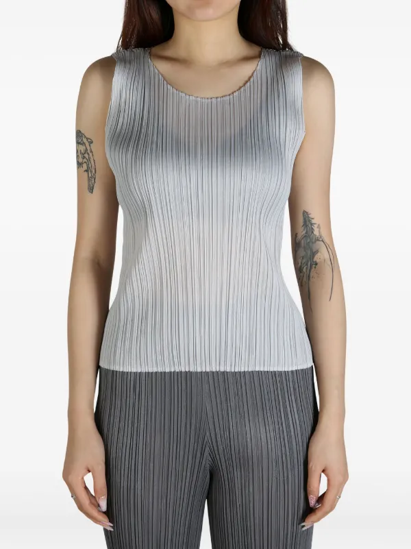 トップス PLEATS PLEASE tank top Pleats Please Issey Miyake Pleated Shell Tank | Saks Fifth