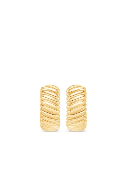 DOWER AND HALL large Twist hoop earring 
