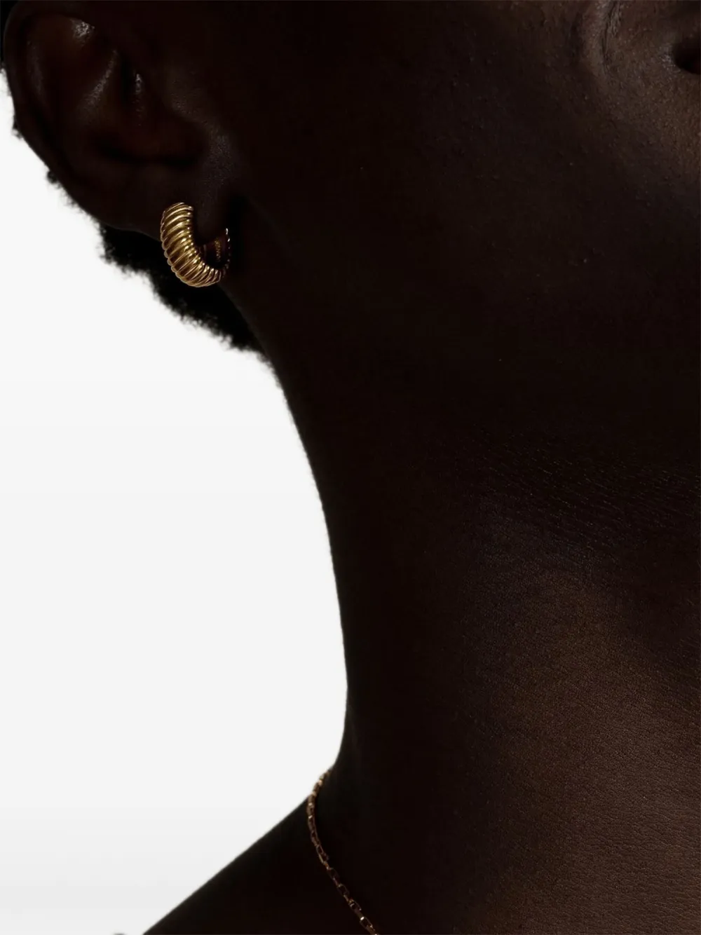 DOWER AND HALL large Twist hoop earring | Image 2