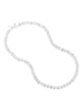 DOWER AND HALL Rock beaded crystal necklace - Silver
