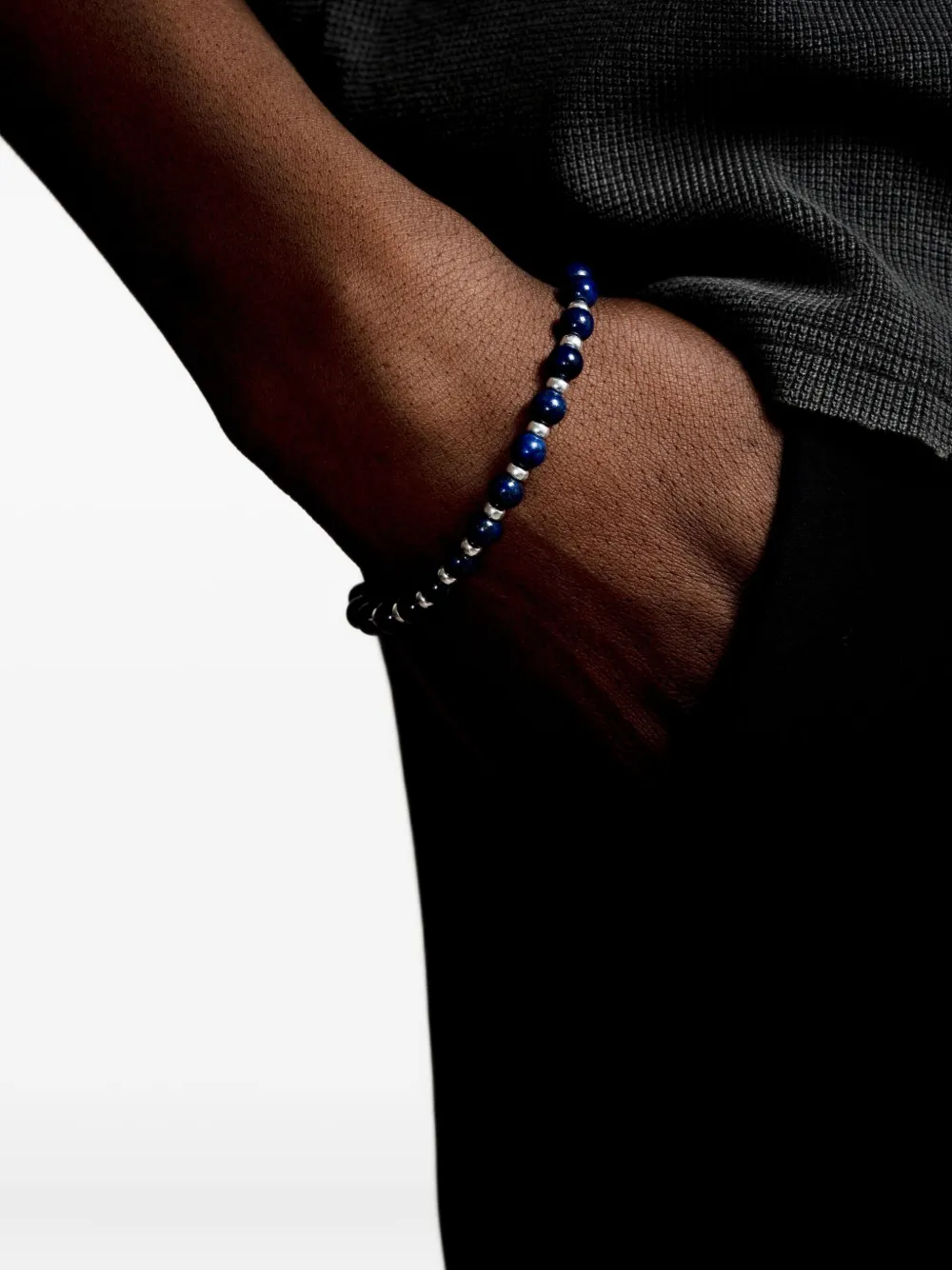 DOWER AND HALL pulsera con cuentas de lapislázuli | Image 2