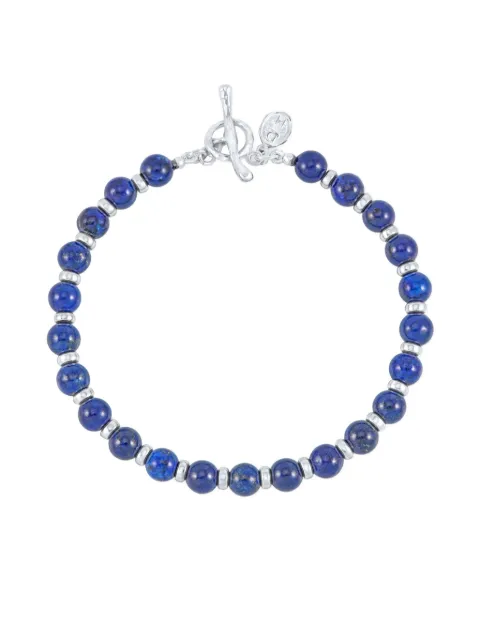 DOWER AND HALL Halo lapis-lazuli beaded bracelet