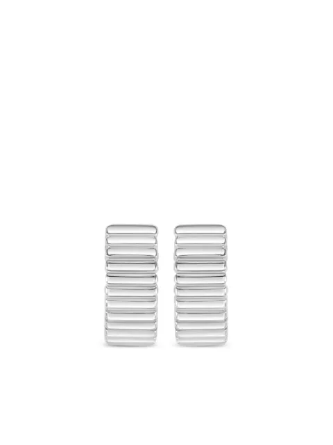DOWER AND HALL Large Humbug hoop earrings