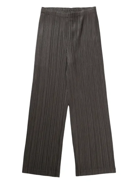 Pleats Please Issey Miyake straight-leg trousers