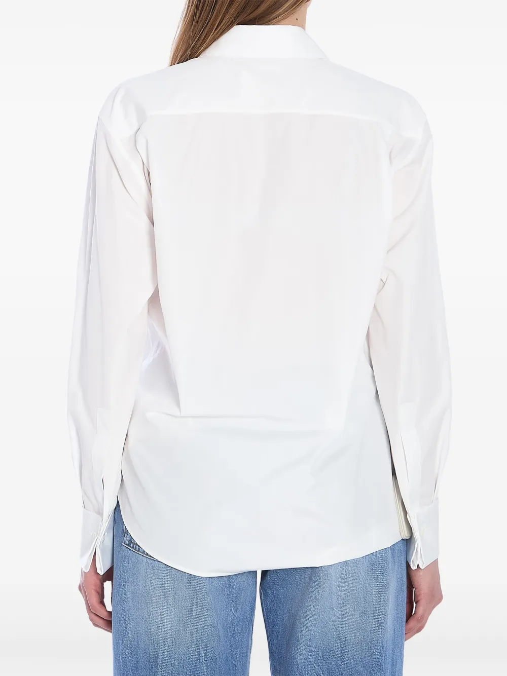 LOEWE Popeline gedrapeerde blouse Wit
