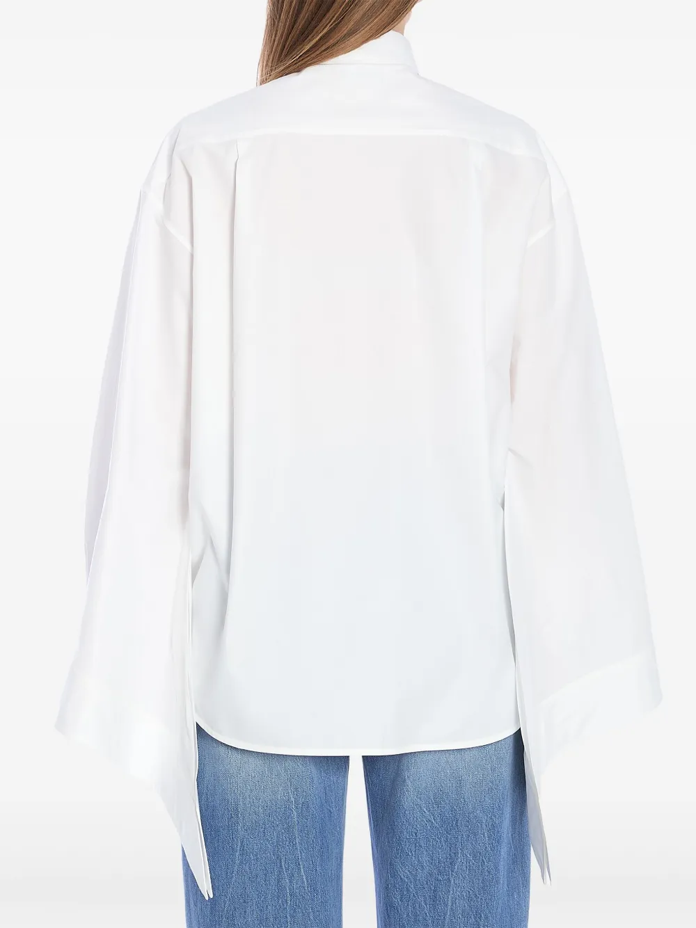 Balenciaga Blouse met gestrikte cuffs Wit