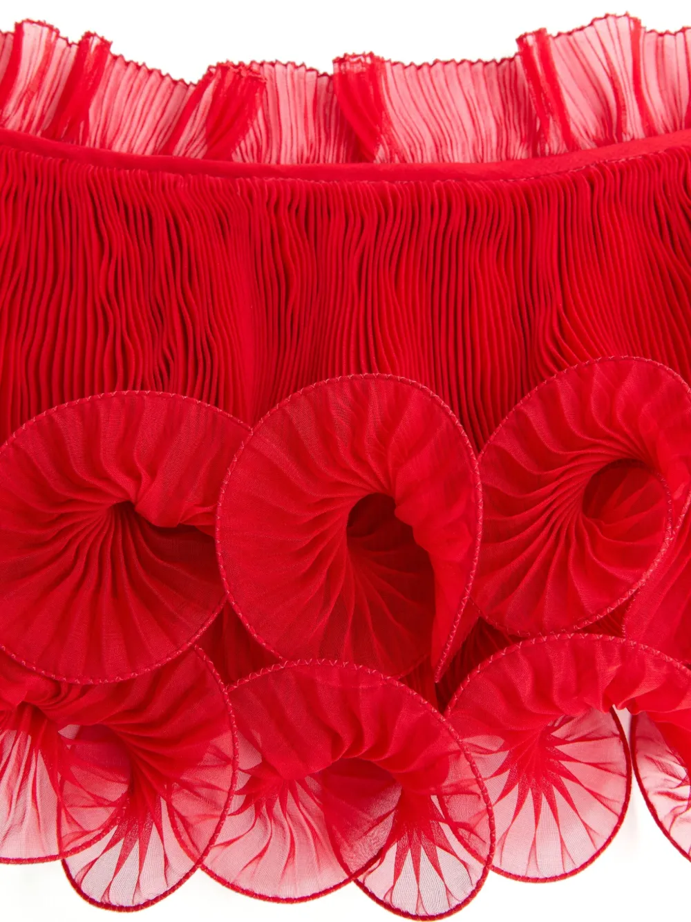 Valentino Garavani Chiffon kraag Rood