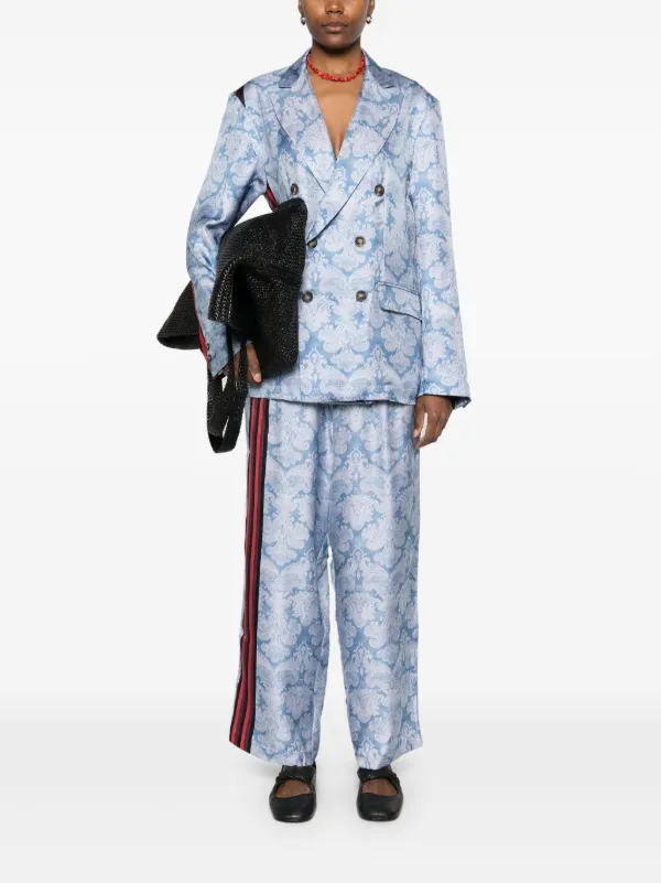 Pierre Louis Mascia イタリア製　シルク　ジャケット　メンズ Pierre-Louis Mascia Blue Blazer | Blue | FARFETCH AO