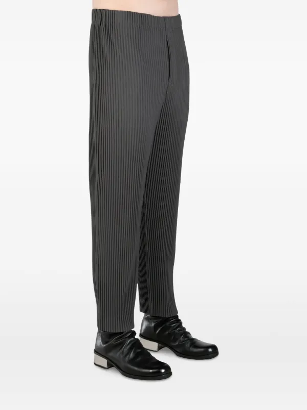 Homme Plissé Issey Miyake Pleated Trousers | Grey | FARFETCH