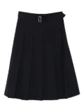 Officine Generale midi Kendra pleated belted skirt - Blue
