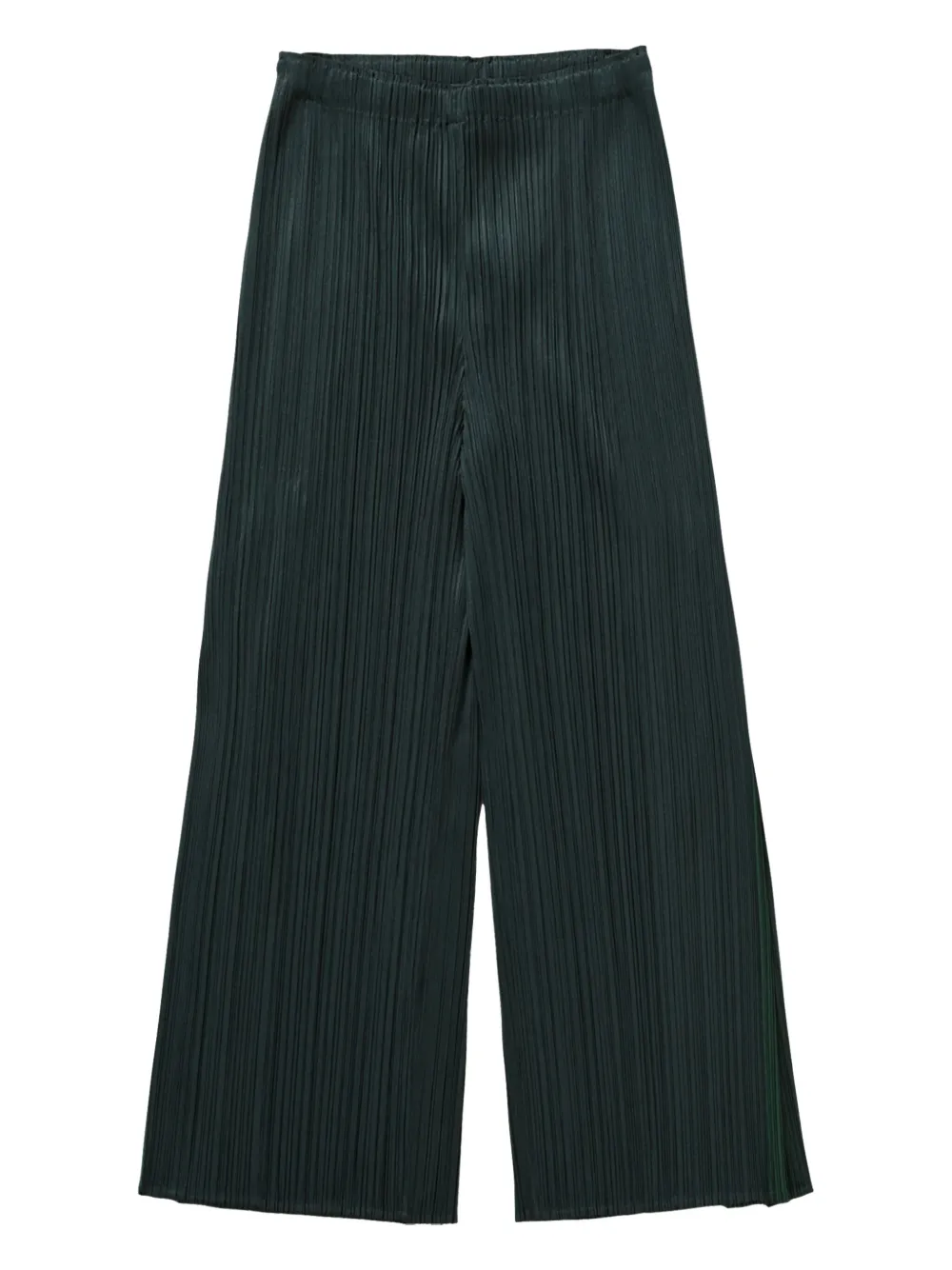 Shop Issey Miyake Wide-leg Trousers In Green