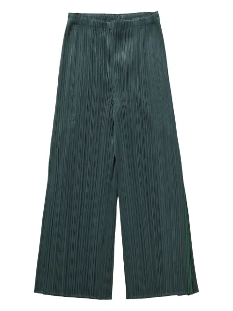 Pleats Please Issey Miyake wide-leg trousers