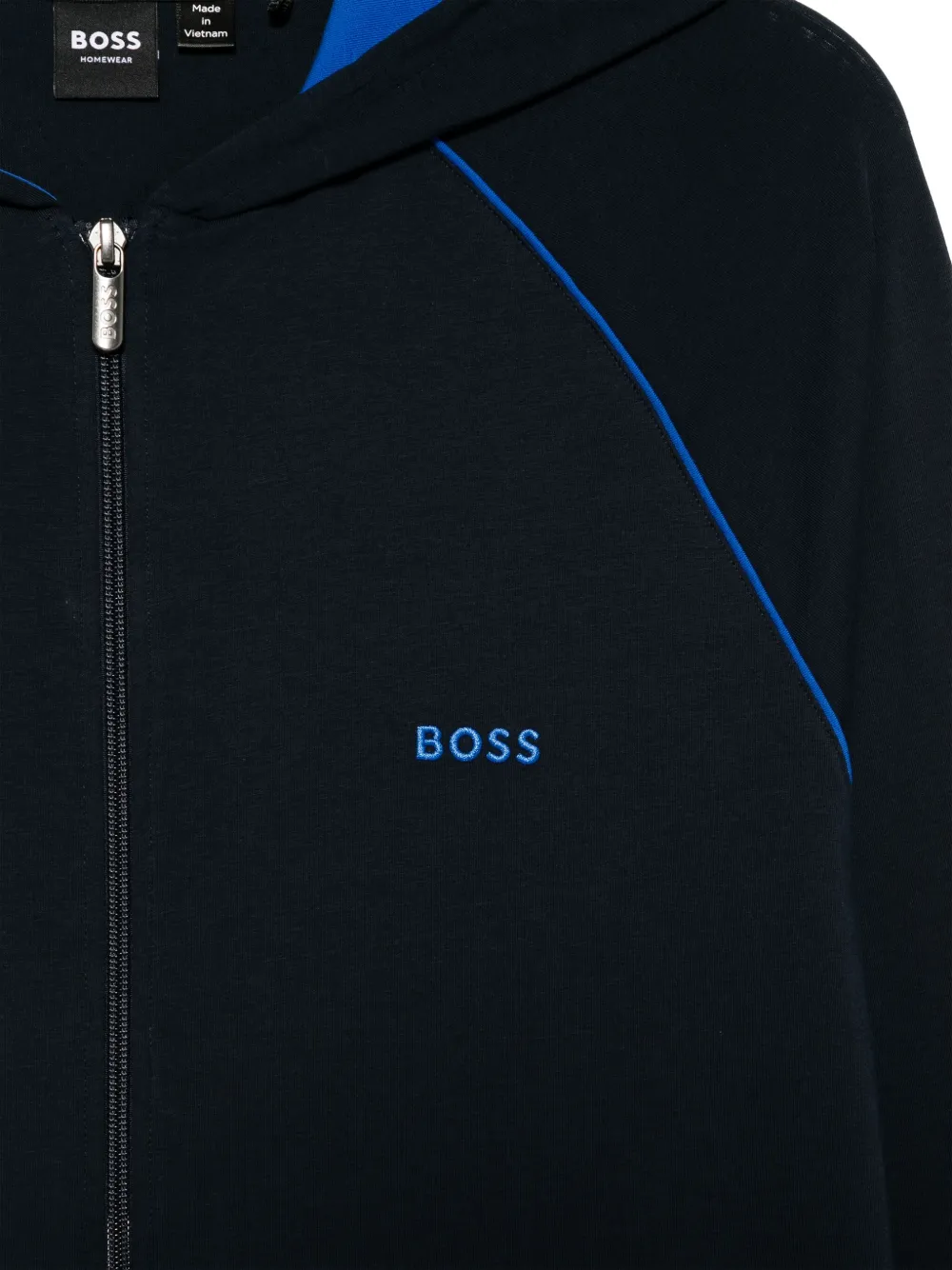 BOSS Sweater met rits Blauw