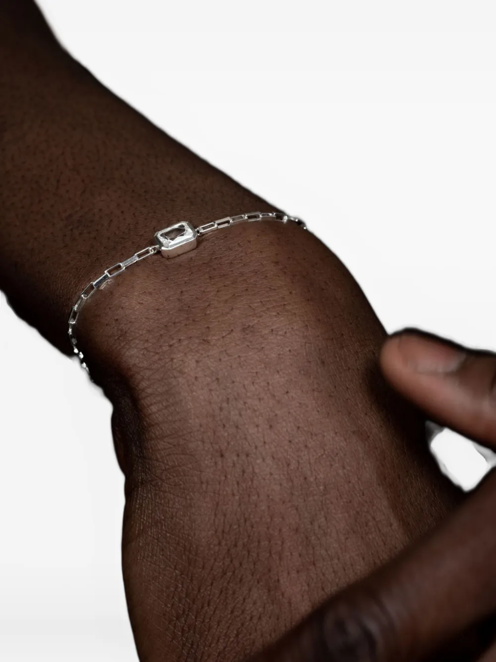 Dower & Hall Octagon Humbug Paperclip Bracelet
