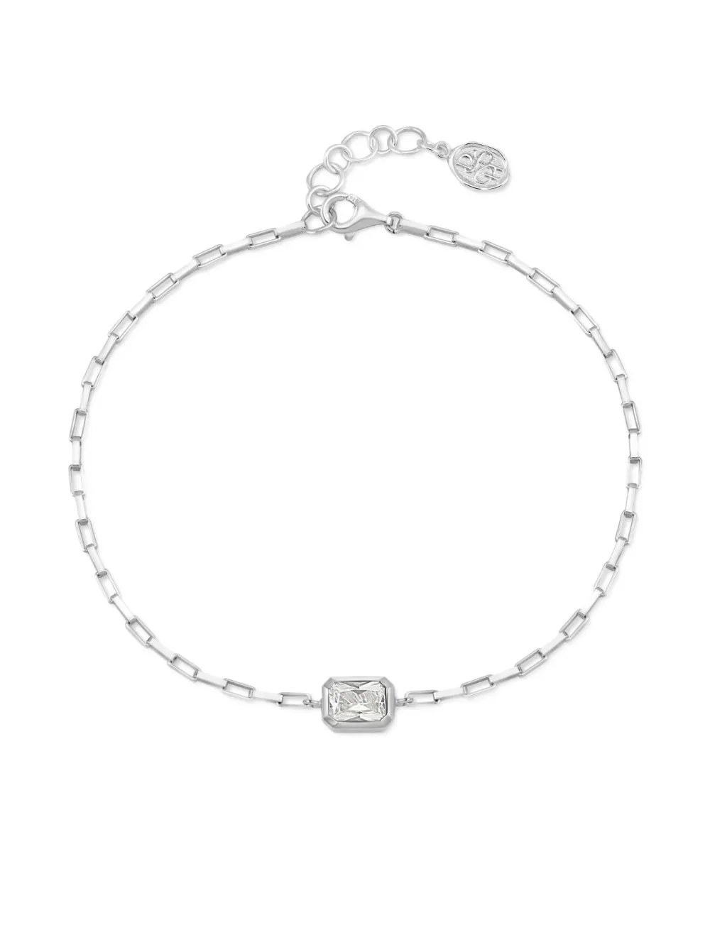 DOWER AND HALL pulsera Octagon Humbug Paperclip | plateado | Image 1