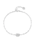DOWER AND HALL Octagon Humbug Paperclip bracelet - Silver