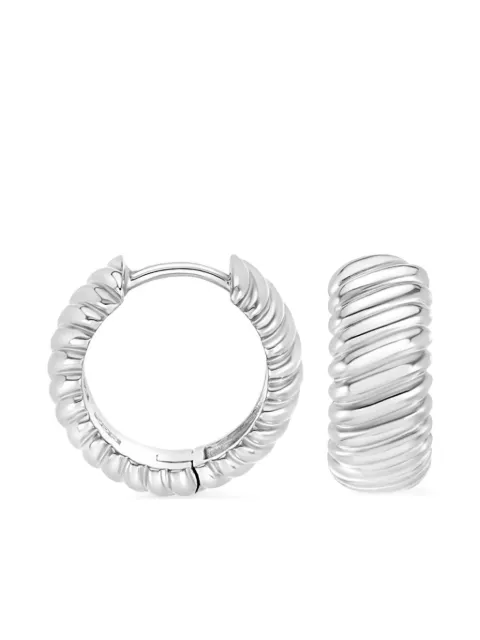 DOWER AND HALL large Twist hoop earring 