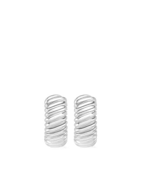 DOWER AND HALL large Twist hoop earring 