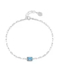 DOWER AND HALL Octagon Humbug Paperclip bracelet - Silver
