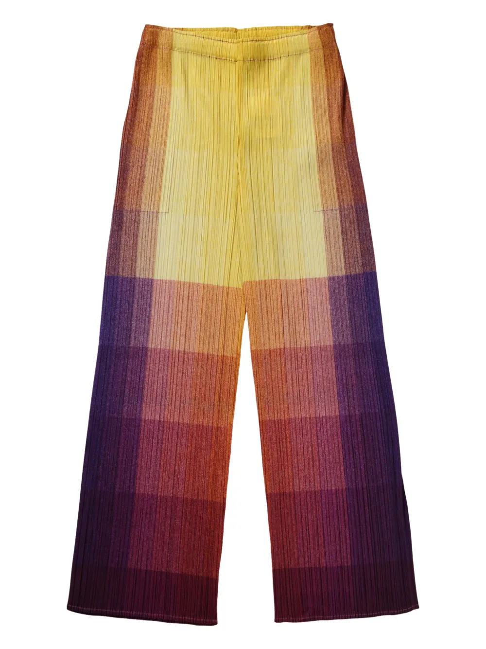 Issey Miyake Multicolor Photon Trousers In Gelb