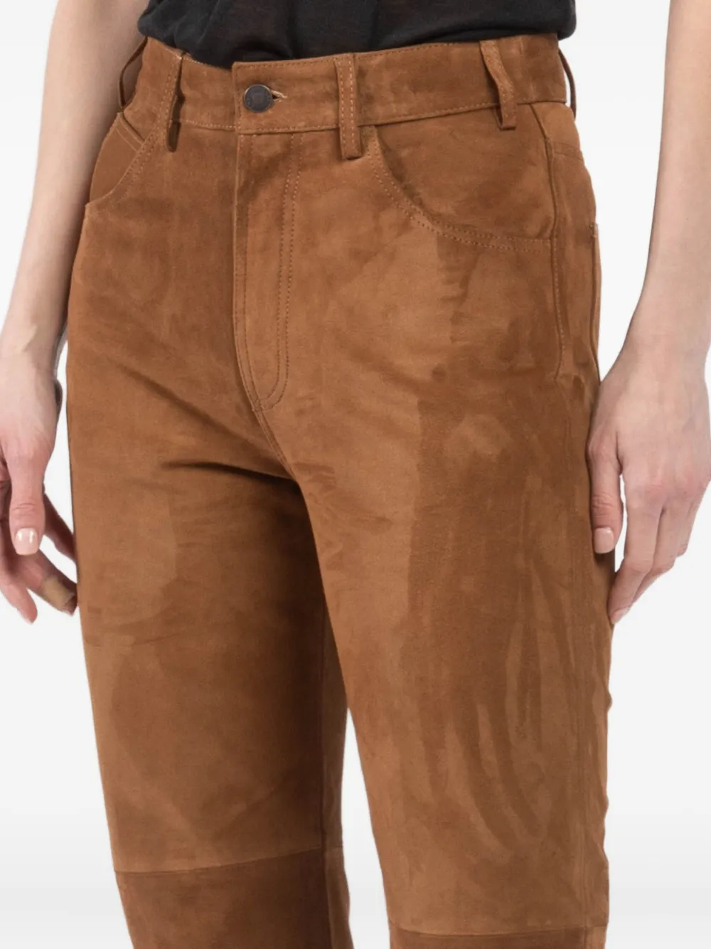 Roe Flared Suede Trousers