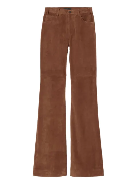 Nili Lotan Roe flared suede trousers