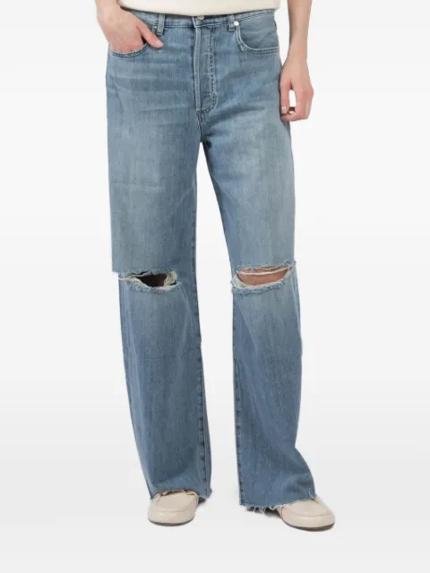 Le Jean distressed detail denim jeans
