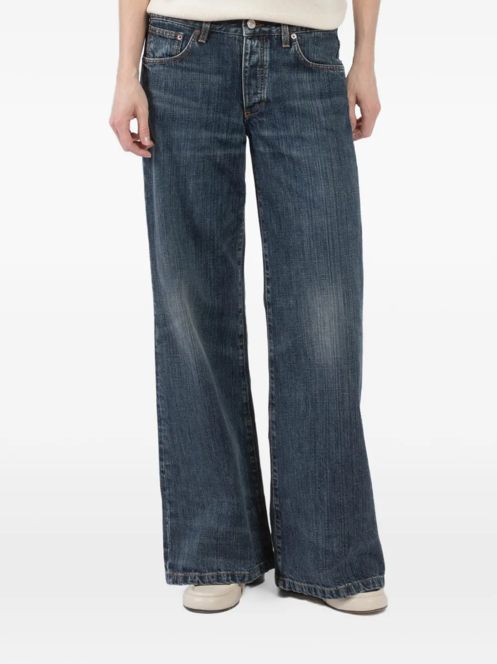 Jeanerica low-waist flared-leg jeans - Blu