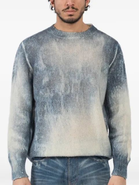 Avant Toi distressed crew-neck sweater