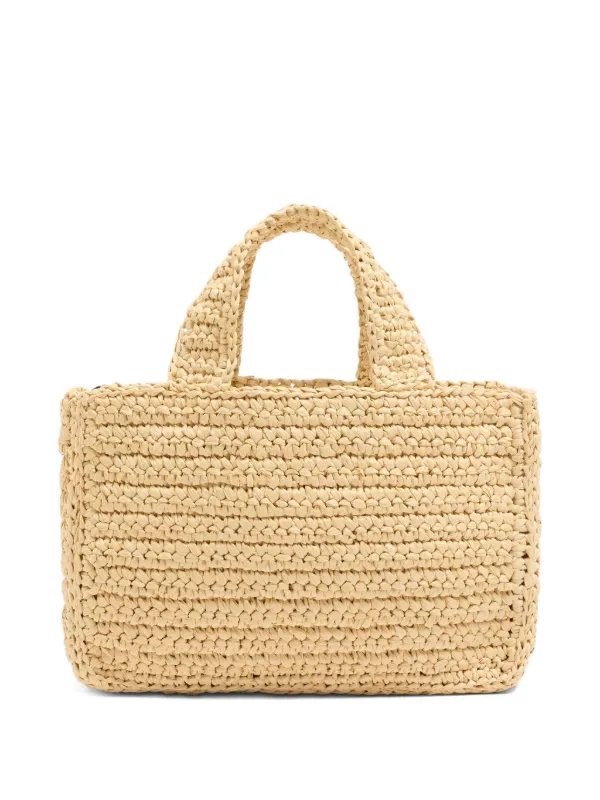 【VALENTINO】 Garavani Viva Superstar Small raffia tote bag Valentino Garavani Viva Superstar Small Shopping Bag in