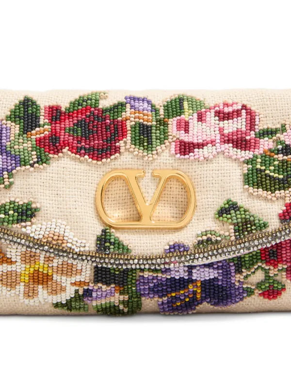 Valentino Garavani Vロゴ クラッチバッグ | ニュートラル