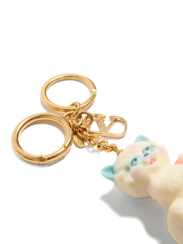 キーホルダー・キーリング VALENTINO MULTICOLOR LE CHAT DE LA MAISON KEYRING Valentino Garavani Le Chat De La Maison key-ring Bag Charm