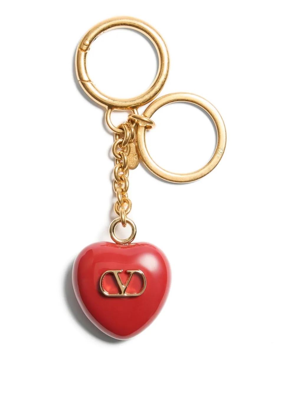 Valentino Garavani Coeur Royal Taschenanhänger - Rot