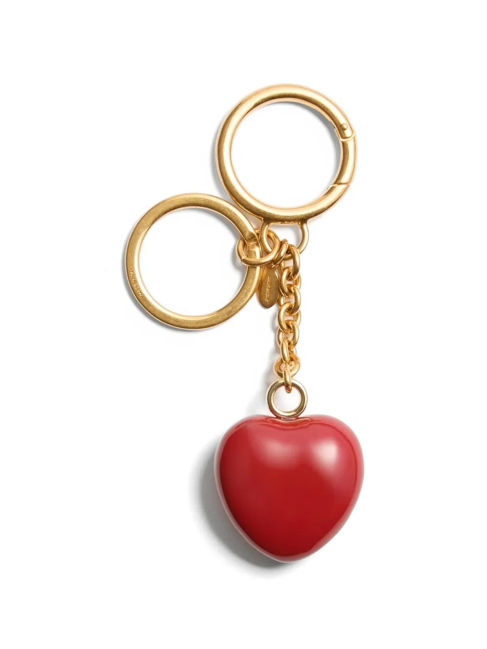 Valentino Garavani Coeur Royal metalen emaille tassenbedel Goud