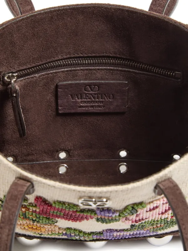 Valentino Garavani Nellcôte Tote Bag | Brown | FARFETCH
