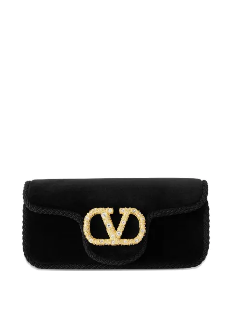 Valentino Garavani Locò jewel-embellished clutch bag