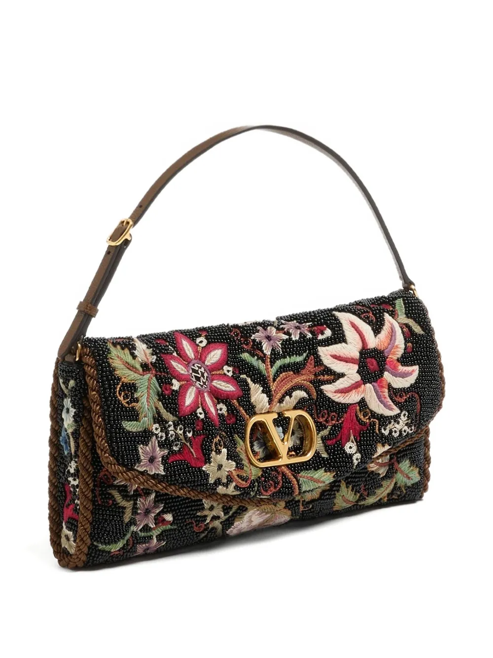 small Valentino Garavani Devain embroidered shoulder bag