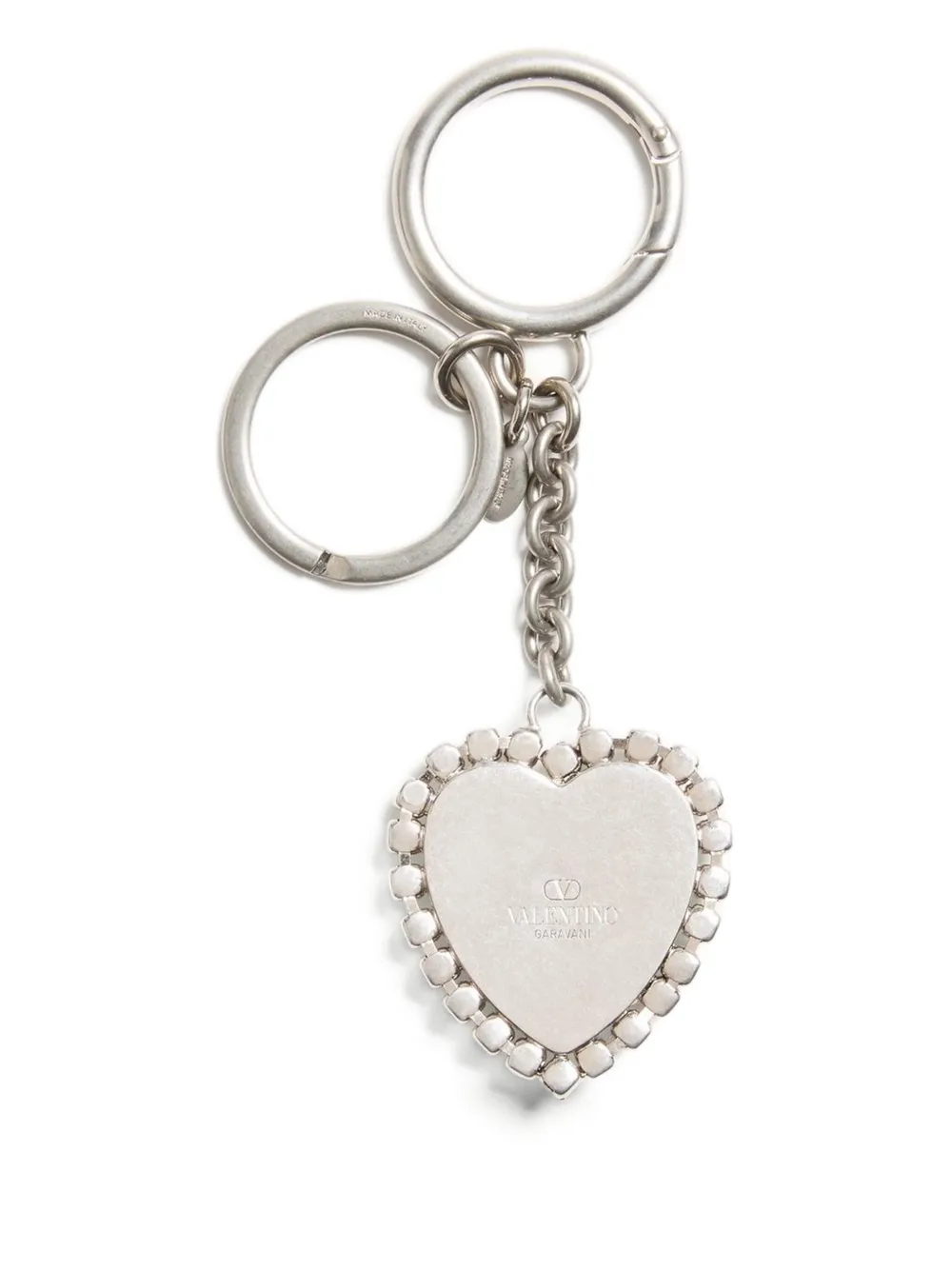 Valentino Garavani Coeur Hyperbole tassenbedel Zilver