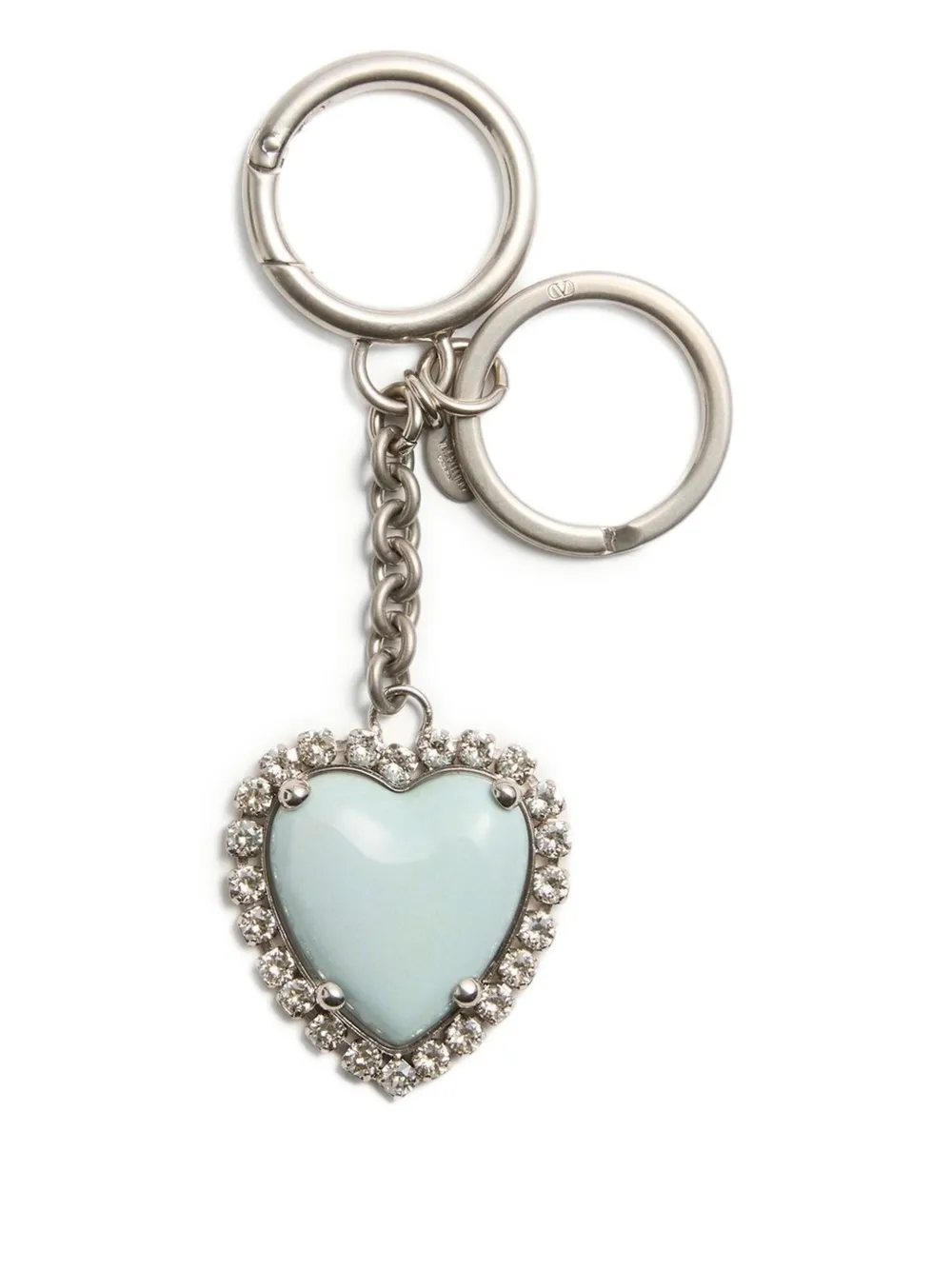 Valentino Garavani Coeur Hyperbole tassenbedel Zilver