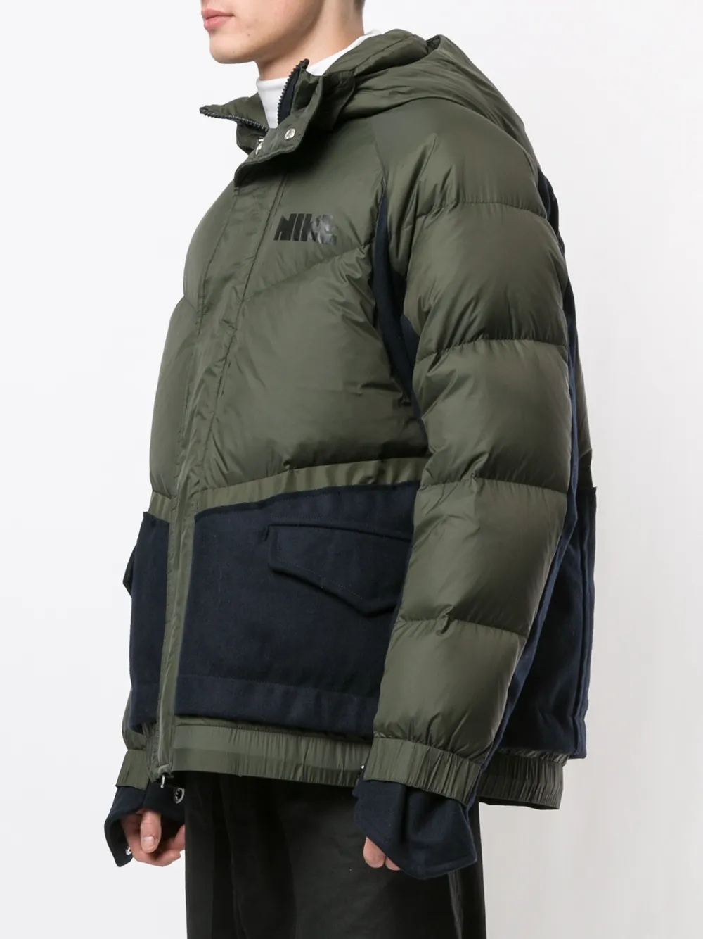 Nike Tweekleurig jack Bruin