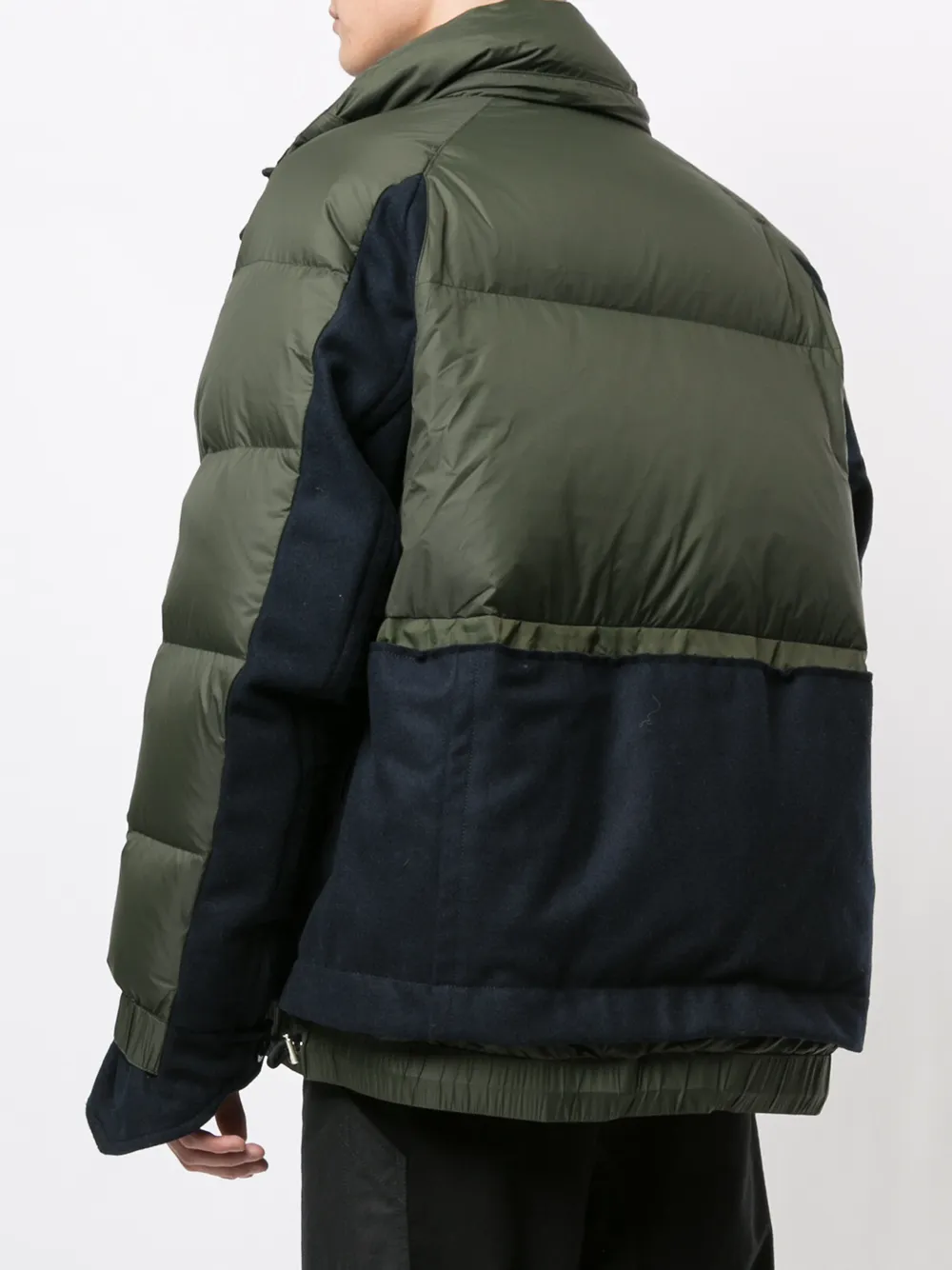 Panelled Brown Puffer Jacket