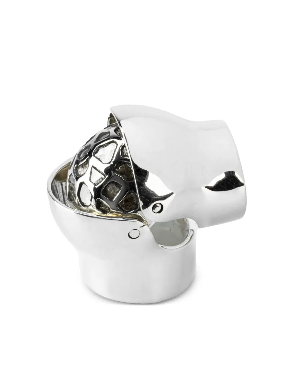 Parts of Four sterling silver x Fangophilia Joint Bands diamond ring | Women | Image 2