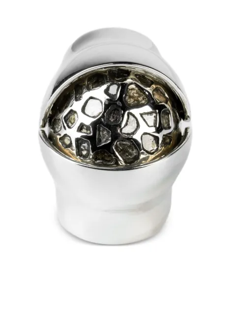 Parts of Four sterling silver x Fangophilia Joint Bands diamond ring