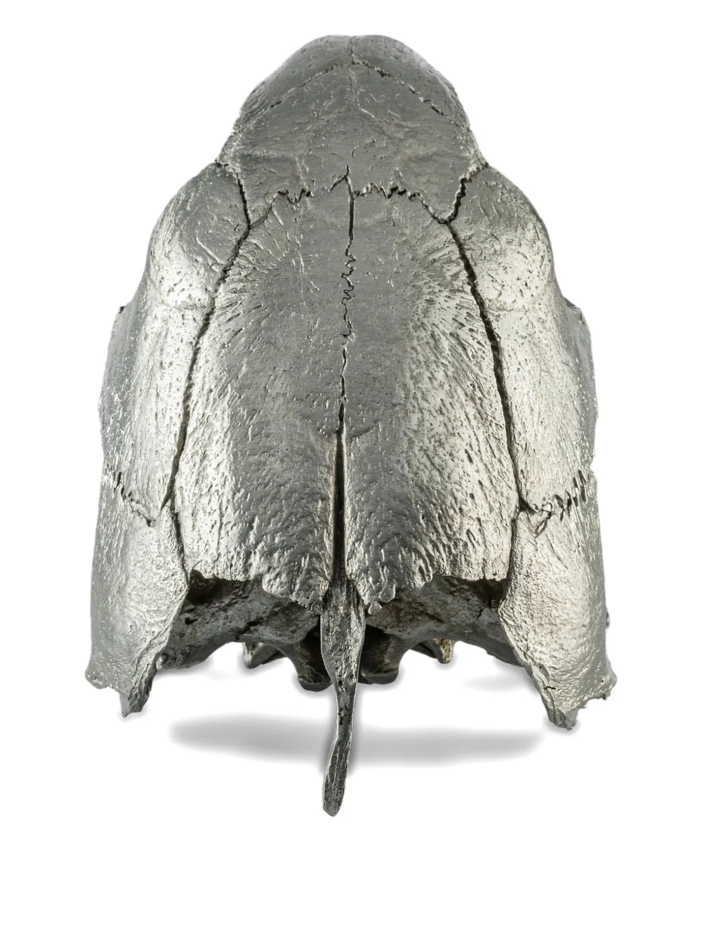 Parts Of Four Turtle-skull Sculpture In Silver