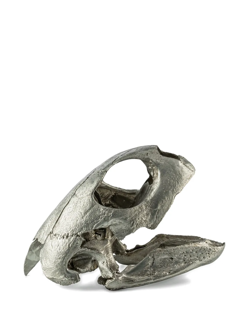Parts Of Four Turtle-skull Sculpture In Silver