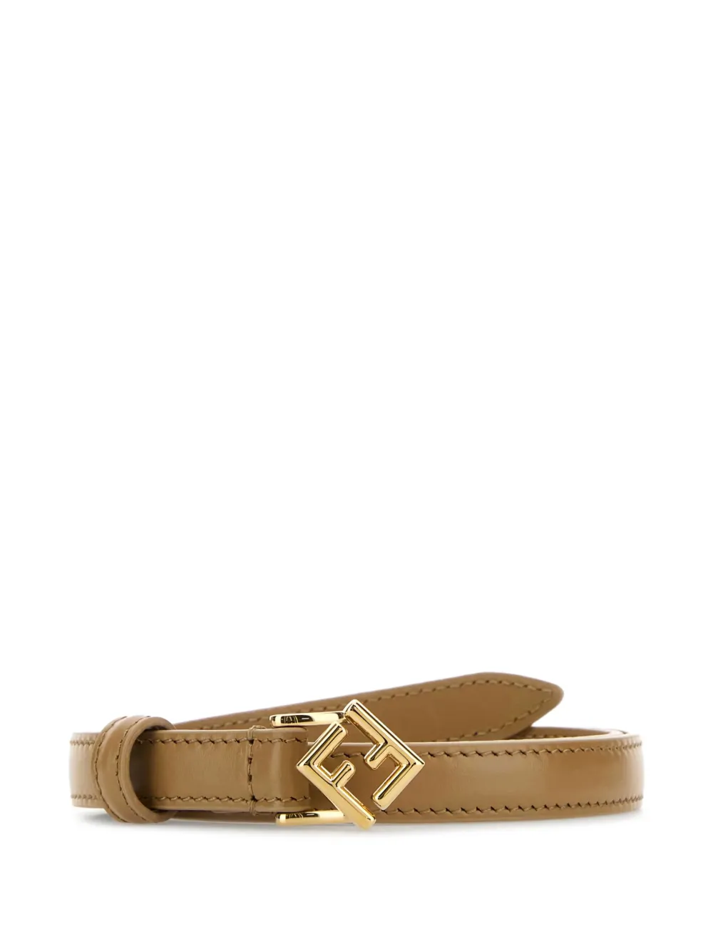 FENDI Leren riem Beige