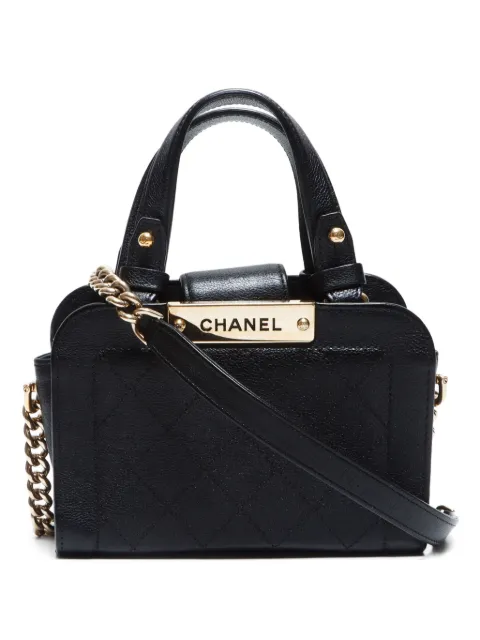 CHANEL Pre-Owned 2015-2016 small logo-lettering handbag 