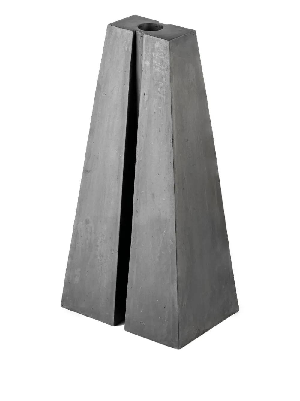 Parts of Four split-form iron candleholder - Zilver